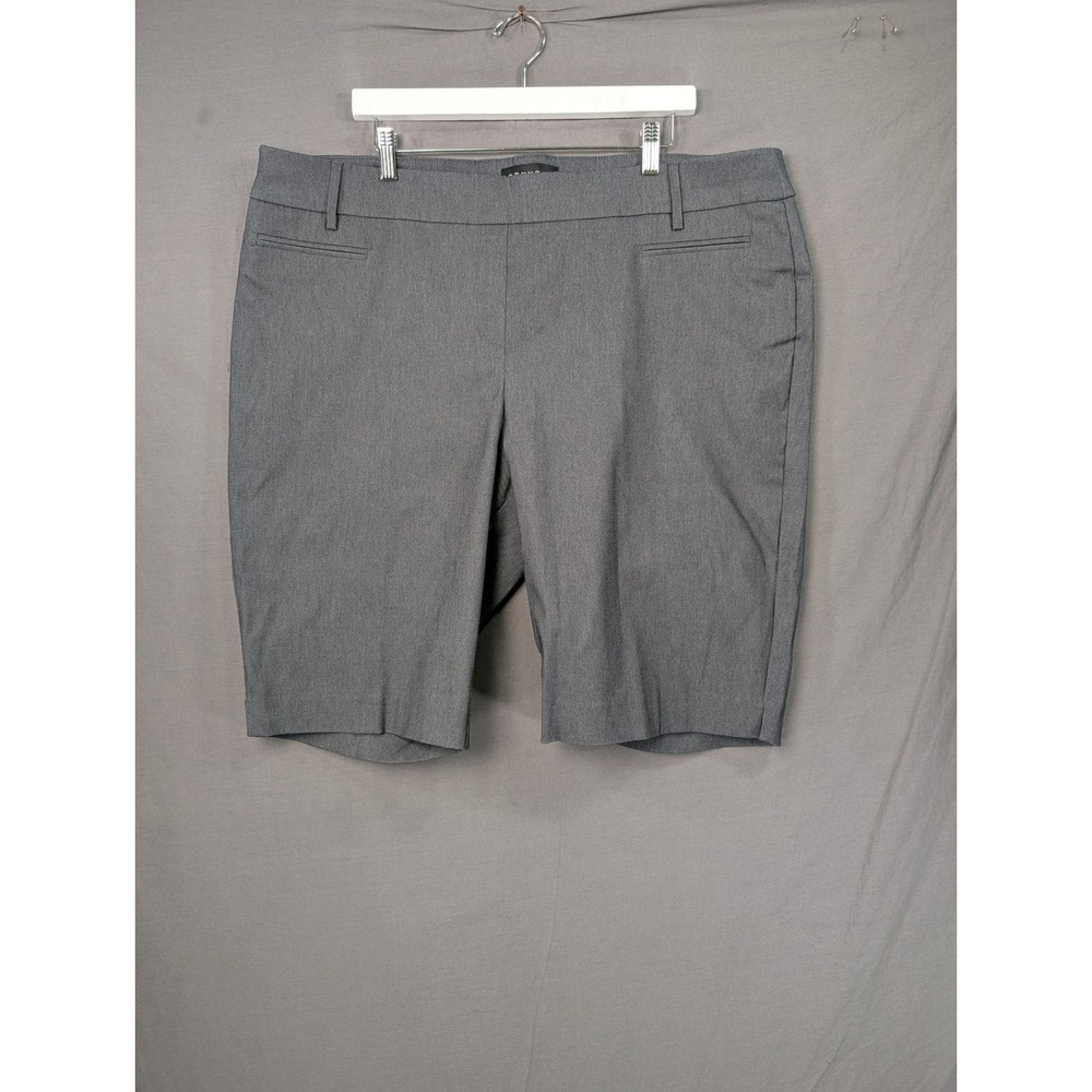 Rekucci Womens Size 22W Charcoal Grey Pull On Bermuda Shorts RE3011